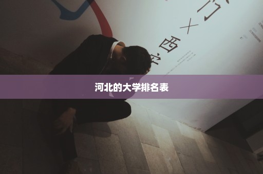 河北的大学排名表