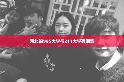 河北的985大学与211大学有哪些