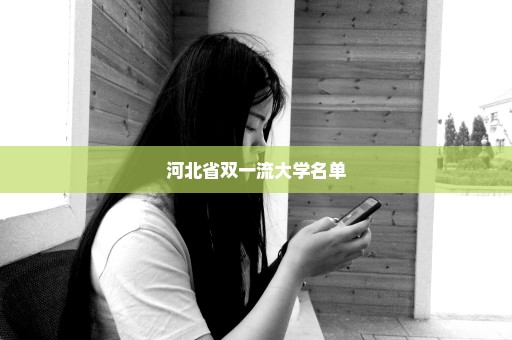 河北省双一流大学名单