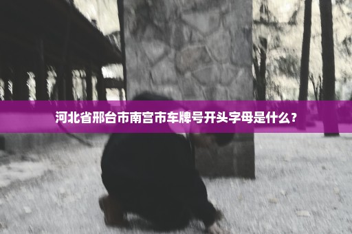 河北省邢台市南宫市车牌号开头字母是什么？