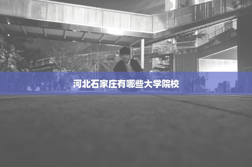河北石家庄有哪些大学院校