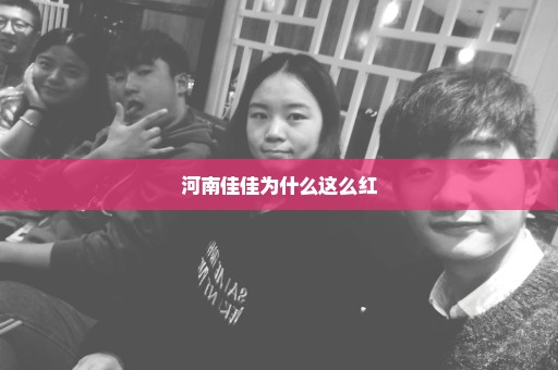 河南佳佳为什么这么红
