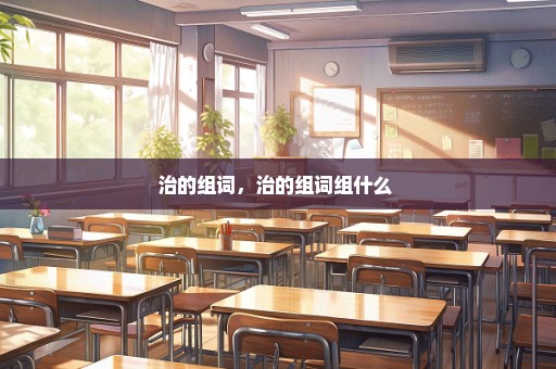 治的组词，治的组词组什么 