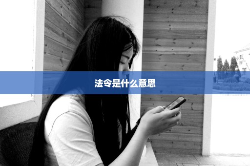 法令是什么意思