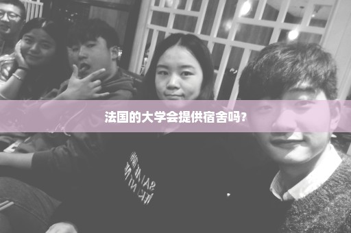 法国的大学会提供宿舍吗？