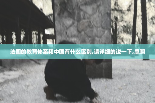 法国的教育体系和中国有什么区别,请详细的说一下,急啊