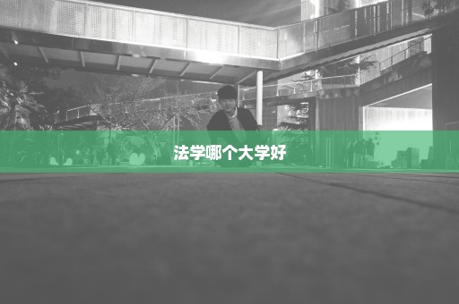 法学哪个大学好