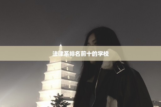 法律系排名前十的学校