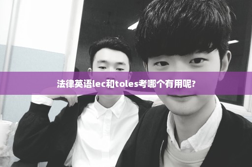法律英语lec和toles考哪个有用呢?
