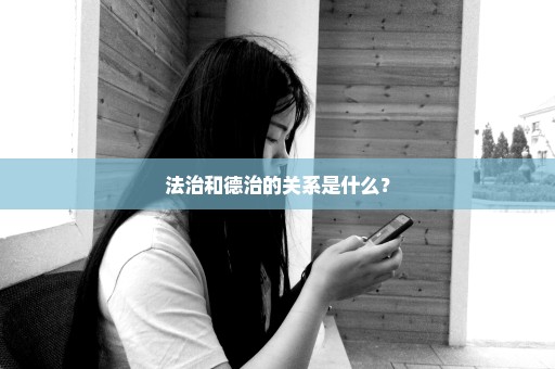 法治和德治的关系是什么？