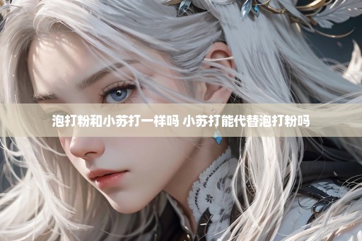泡打粉和小苏打一样吗 小苏打能代替泡打粉吗
