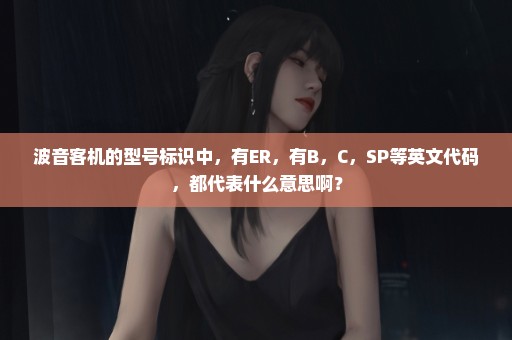 波音客机的型号标识中，有ER，有B，C，SP等英文代码，都代表什么意思啊？