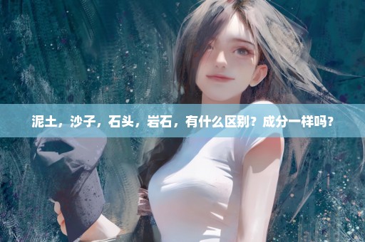 泥土，沙子，石头，岩石，有什么区别？成分一样吗？