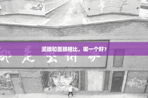 泥膜和面膜相比，哪一个好？
