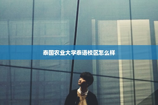 泰国农业大学泰语校区怎么样
