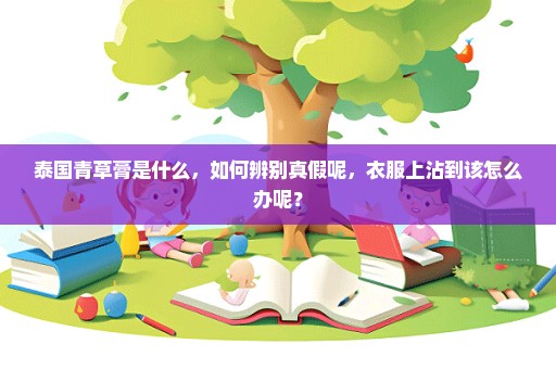 泰国青草膏是什么，如何辨别真假呢，衣服上沾到该怎么办呢？