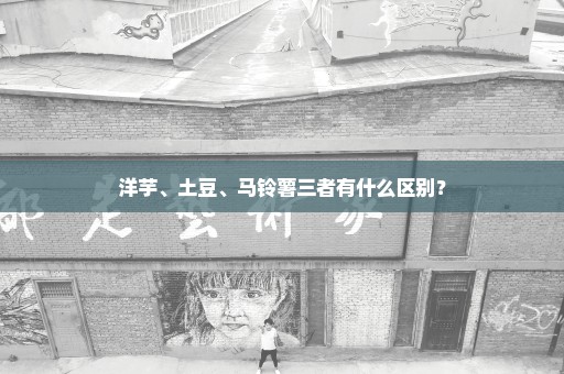 洋芋、土豆、马铃薯三者有什么区别？