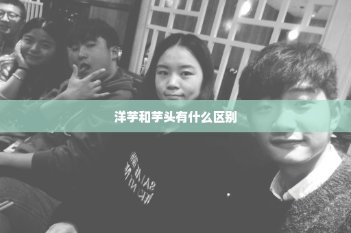 洋芋和芋头有什么区别