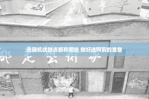 洗碗机优缺点都有哪些 做好选购前的准备