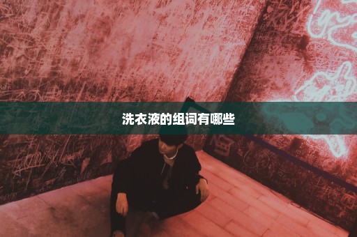 洗衣液的组词有哪些