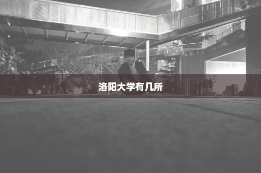 洛阳大学有几所