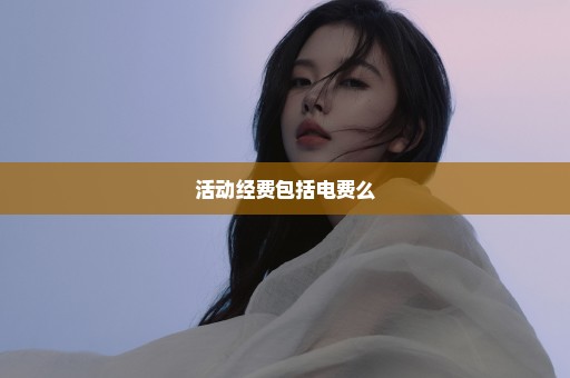 活动经费包括电费么