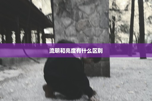 流明和亮度有什么区别