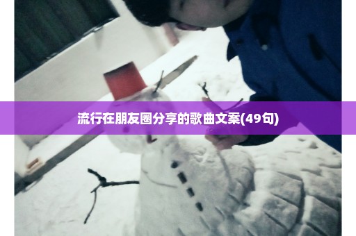 流行在朋友圈分享的歌曲文案(49句)