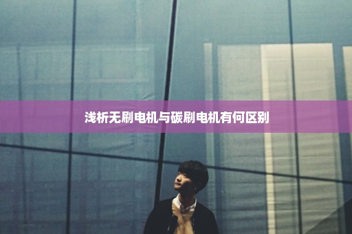 浅析无刷电机与碳刷电机有何区别