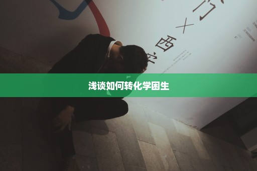 浅谈如何转化学困生