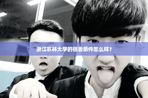 浙江农林大学的宿舍条件怎么样？
