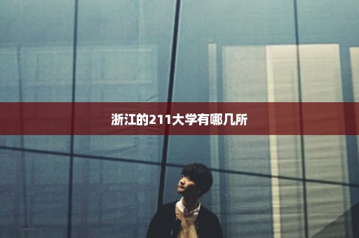 浙江的211大学有哪几所