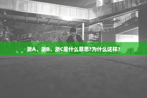 浙A、浙B、浙C是什么意思?为什么这样？