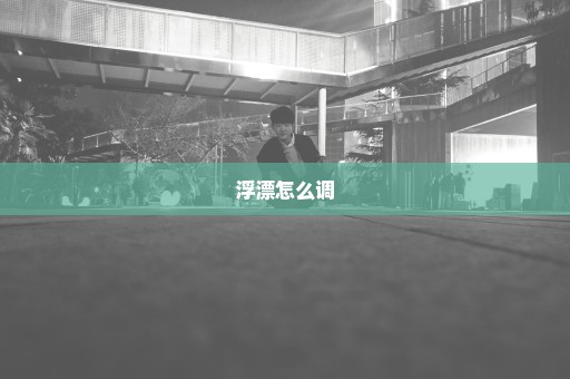 浮漂怎么调