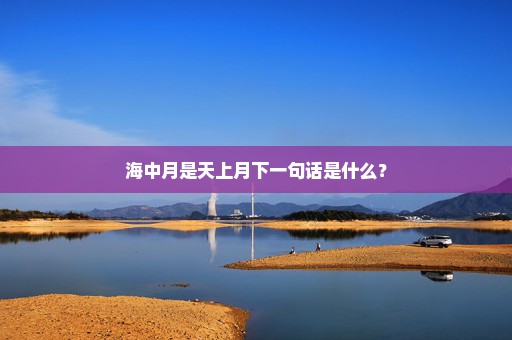海中月是天上月下一句话是什么？