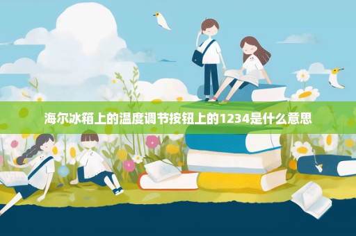 海尔冰箱上的温度调节按钮上的1234是什么意思