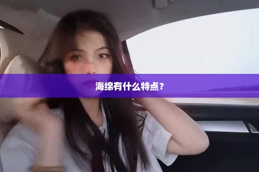 海绵有什么特点？