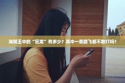 海贼王中的“巨龙”有多少？其中一条路飞都不敢打吗？