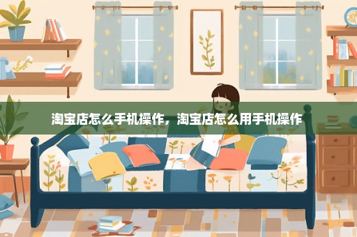 淘宝店怎么手机操作，淘宝店怎么用手机操作 
