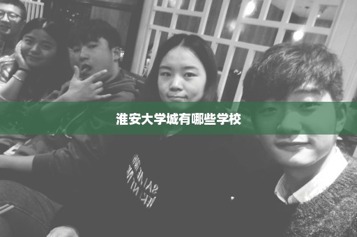 淮安大学城有哪些学校