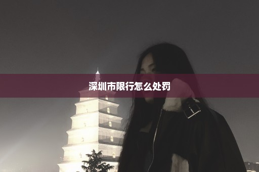 深圳市限行怎么处罚