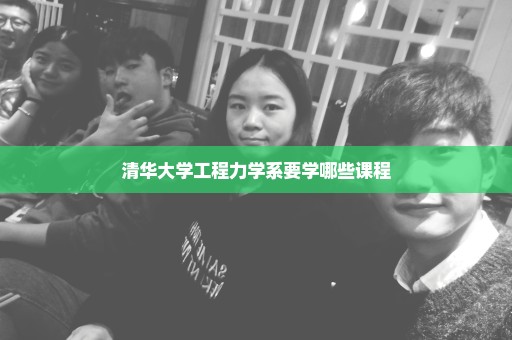 清华大学工程力学系要学哪些课程