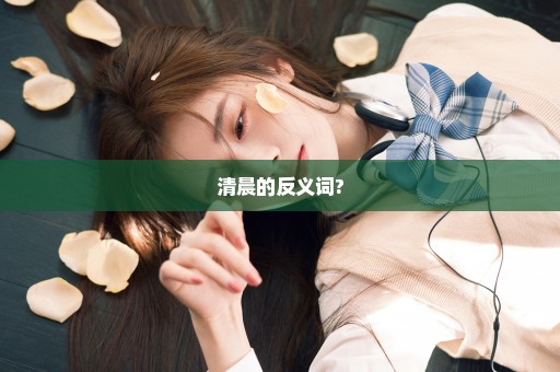清晨的反义词?