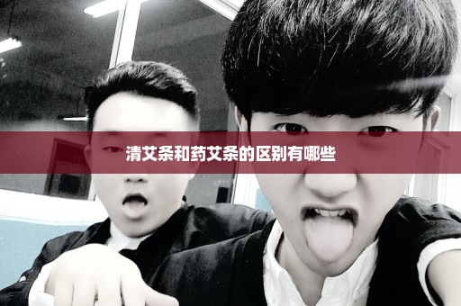 清艾条和药艾条的区别有哪些