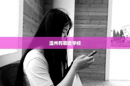 温州有哪些学校