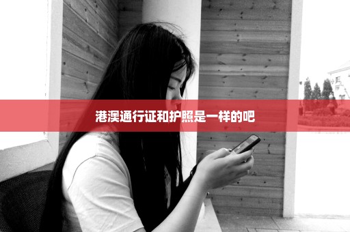 港澳通行证和护照是一样的吧