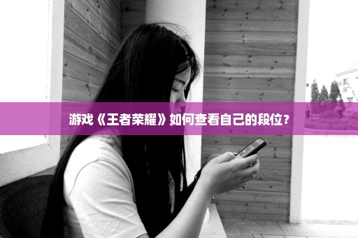 游戏《王者荣耀》如何查看自己的段位？