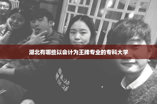 湖北有哪些以会计为王牌专业的专科大学