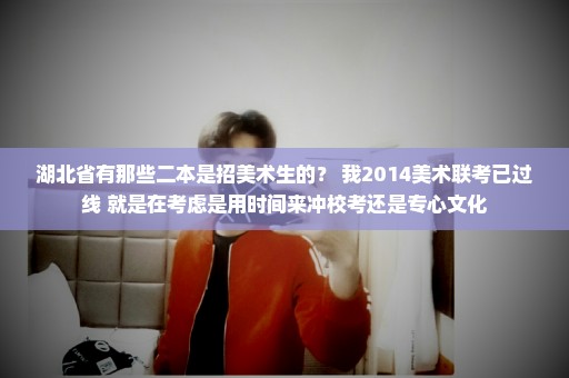湖北省有那些二本是招美术生的？ 我2014美术联考已过线 就是在考虑是用时间来冲校考还是专心文化