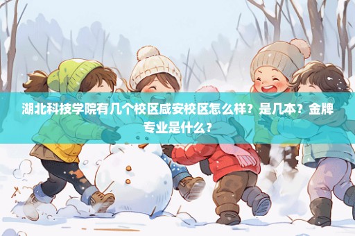 湖北科技学院有几个校区咸安校区怎么样？是几本？金牌专业是什么？
